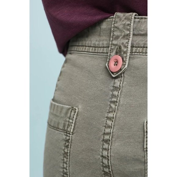 Anthropologie Olive Embroidered Pants - Picture 12 of 16